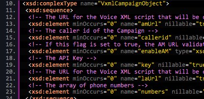 Sample Voice XML Code