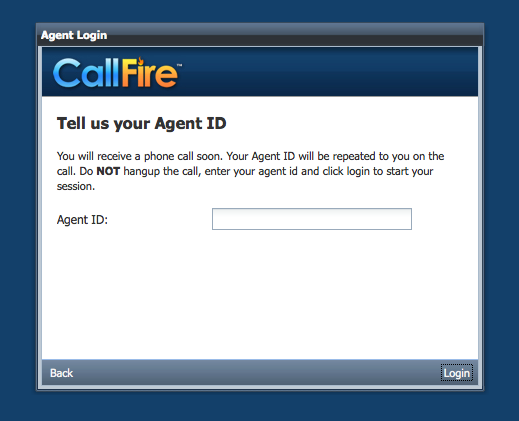 Enter your Agent ID