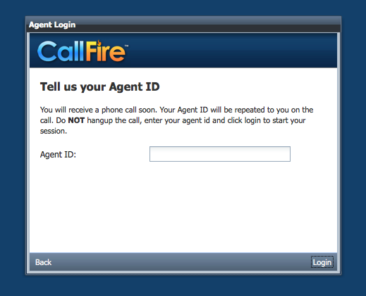 Agent ID Enter your Agent ID