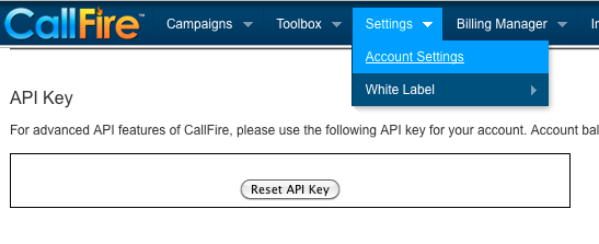 How to get your API key
