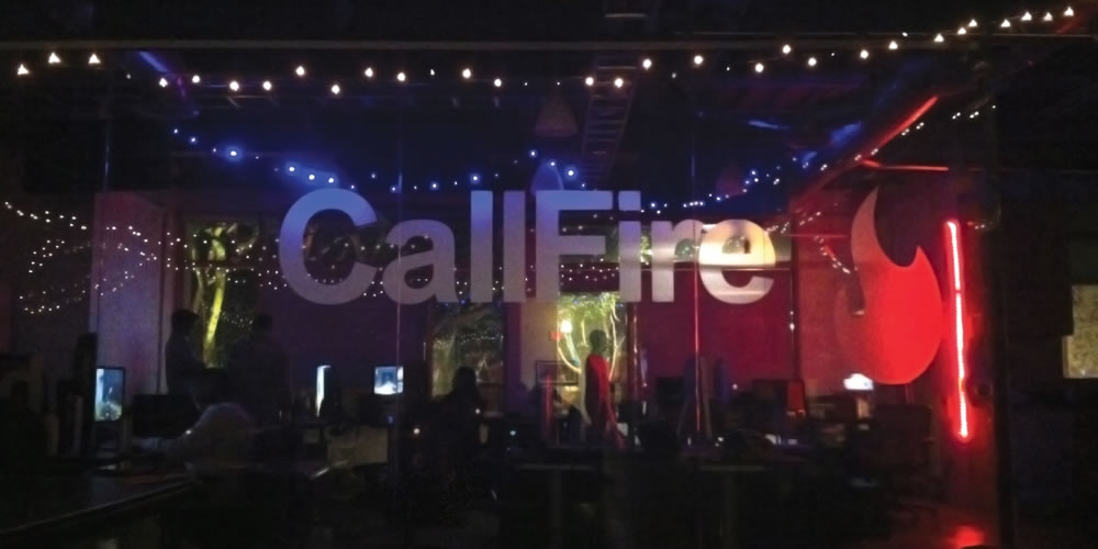 Callfire Office at Night